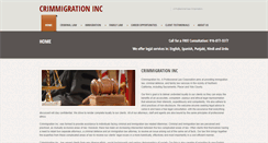 Desktop Screenshot of crimmigrationinc.com